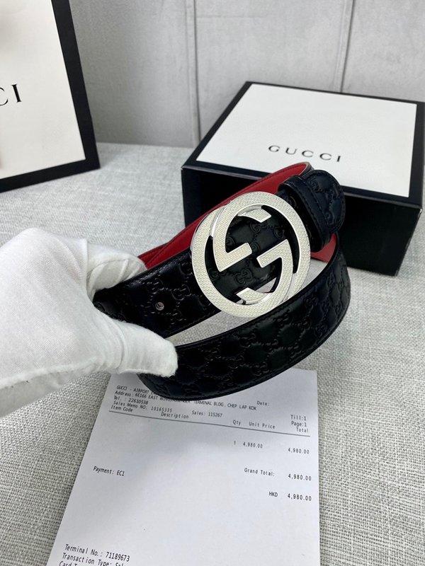 グッチベルト激安角部分ディテール